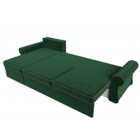 Угловой диван Элис (велюр зелёный/коричневый) - Изображение 3